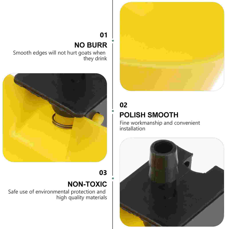 15 buc. Sticle de apă pentru iepure Fântână de băut pentru porumbei Hrănitor automat de adăpătorire 900X900X500CM Bol galbenă păsări de curte