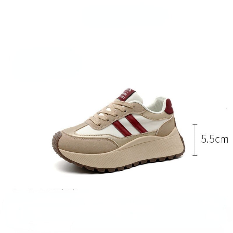 Proljetne debele donje hlače Ženske cipele Ljeto 2024. Ležerne patchwork kožne tenisice Ležerne vulkanizirane cipele Ženske Chaussure Femme