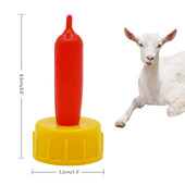 Suzetă din cauciuc moale, 50 buc, pentru hrana pentru tetine, oaie, capre, miel, unelte de hrănire pentru animale