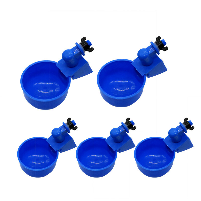 5 buc. ceașcă automată de apă de pui de plastic kit de adăpator pentru păsări de curte prepeliță porumbel pasăre cușcă iepure cușcă pentru păsări de curte