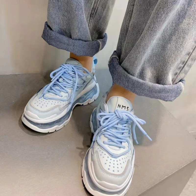 Modne ženske cipele s platformom za hodanje Elegantne zadebljane ženske tenisice na zračnom jastuku Lagane natikače Zapatos Para Mujeres