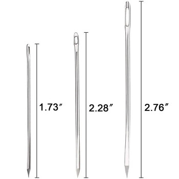 Δερμάτινο σετ βελονών Δερμάτινα χειροτεχνία Ραπτική βελόνα επισκευή παπουτσιών βελόνα Δερμάτινη βελονιά χειρός Αιχμηρό εργαλείο για ραφές κεντήματος