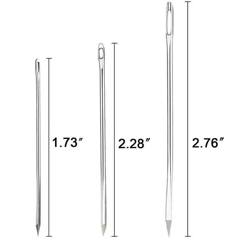 Set kožnih igala Igla za rukotvorine od kože Igla za šivanje Igla za popravak cipela Kožni ručni ubod Oštar alat za vezenje uboda