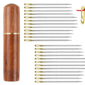 12/36 τμχ Τυφλή βελόνα ραψίματος Ηλικιωμένος από ανοξείδωτο χάλυβα Γρήγορη αυτόματη αυτοκλωστή βελόνας ραφής Πινακωτή βελόνας