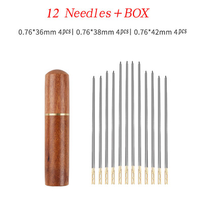 12/36 τμχ Τυφλή βελόνα ραψίματος Ηλικιωμένος από ανοξείδωτο χάλυβα Γρήγορη αυτόματη αυτοκλωστή βελόνας ραφής Πινακωτή βελόνας