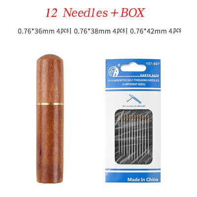 12/36 τμχ Τυφλή βελόνα ραψίματος Ηλικιωμένος από ανοξείδωτο χάλυβα Γρήγορη αυτόματη αυτοκλωστή βελόνας ραφής Πινακωτή βελόνας