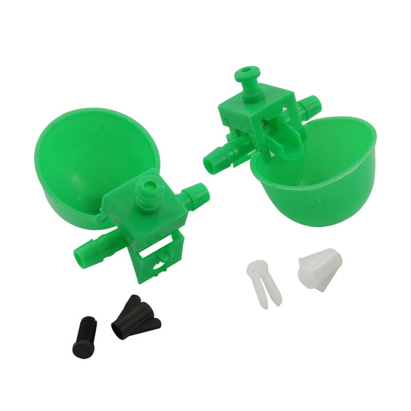 5db/10db Zöld csirke itatótál fürj baromfi automata etető itatópohár Baromfitenyésztési kellékek