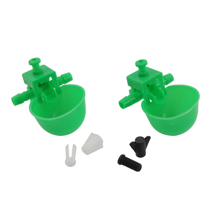 5db/10db Zöld csirke itatótál fürj baromfi automata etető itatópohár Baromfitenyésztési kellékek