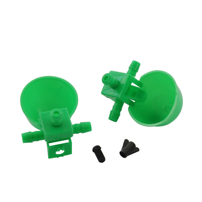 5db/10db Zöld csirke itatótál fürj baromfi automata etető itatópohár Baromfitenyésztési kellékek