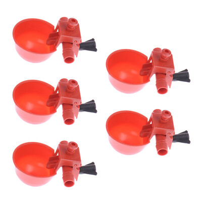 Ποτίσιμο ποτήρι κοτόπουλου για κοτόπουλα κόκκινο ορτύκι Μπολ ποτίστρου κοτόπουλου Αυτόματη τροφοδοσία πουλερικών Φλιτζάνια πόσιμου νερού