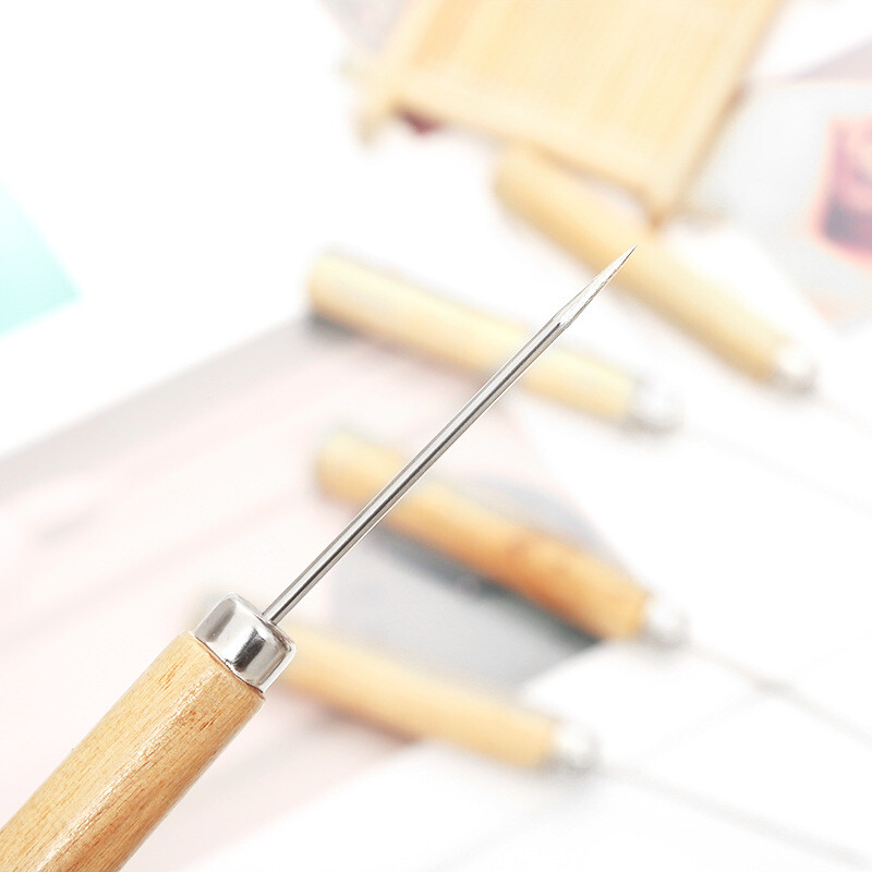 2kom/set Alat za drvenu dršku Platnene kožne cipele za šivanje Šilo Ručno šivanje Konusna igla Komplet alata Pribor za šivanje Pribor