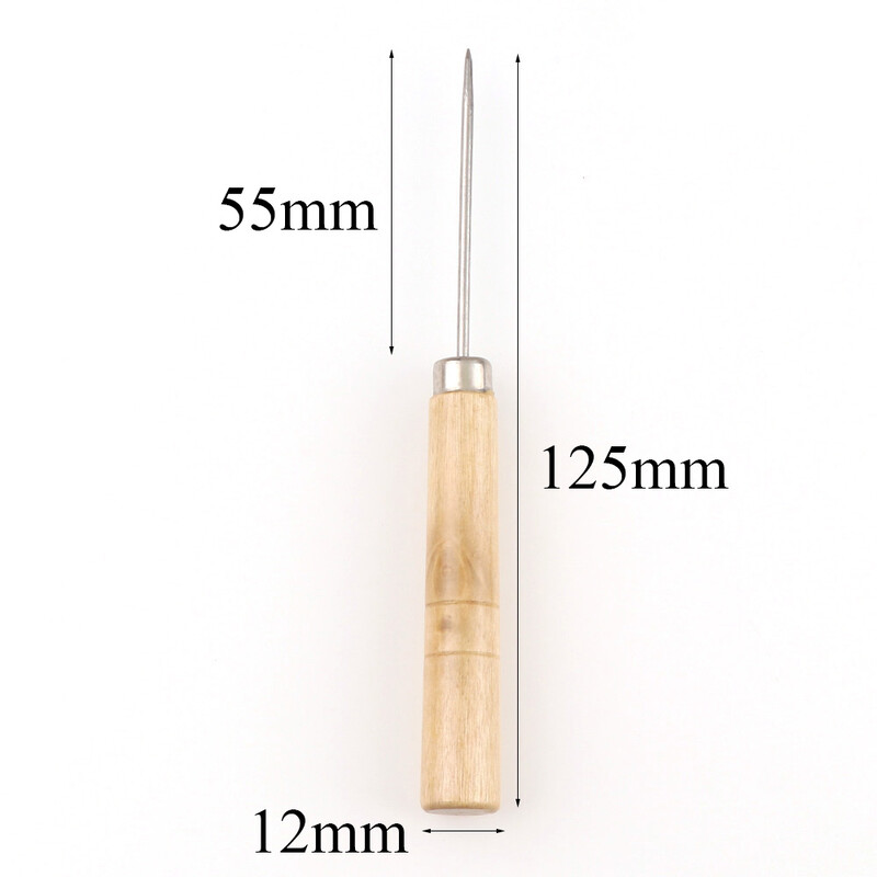 2kom/set Alat za drvenu dršku Platnene kožne cipele za šivanje Šilo Ručno šivanje Konusna igla Komplet alata Pribor za šivanje Pribor