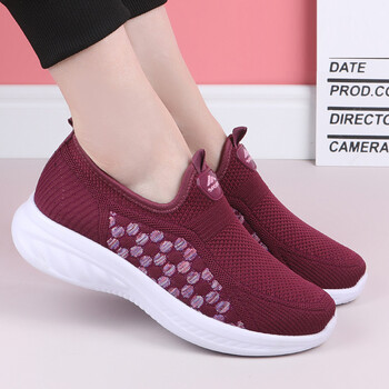 Παπούτσια Casual Woman\'s Mesh Breathable Slip on Flat Shoes 2022 Γυναικεία Loafers Άνετα ελαφριά αθλητικά παπούτσια Γυναικεία loafer