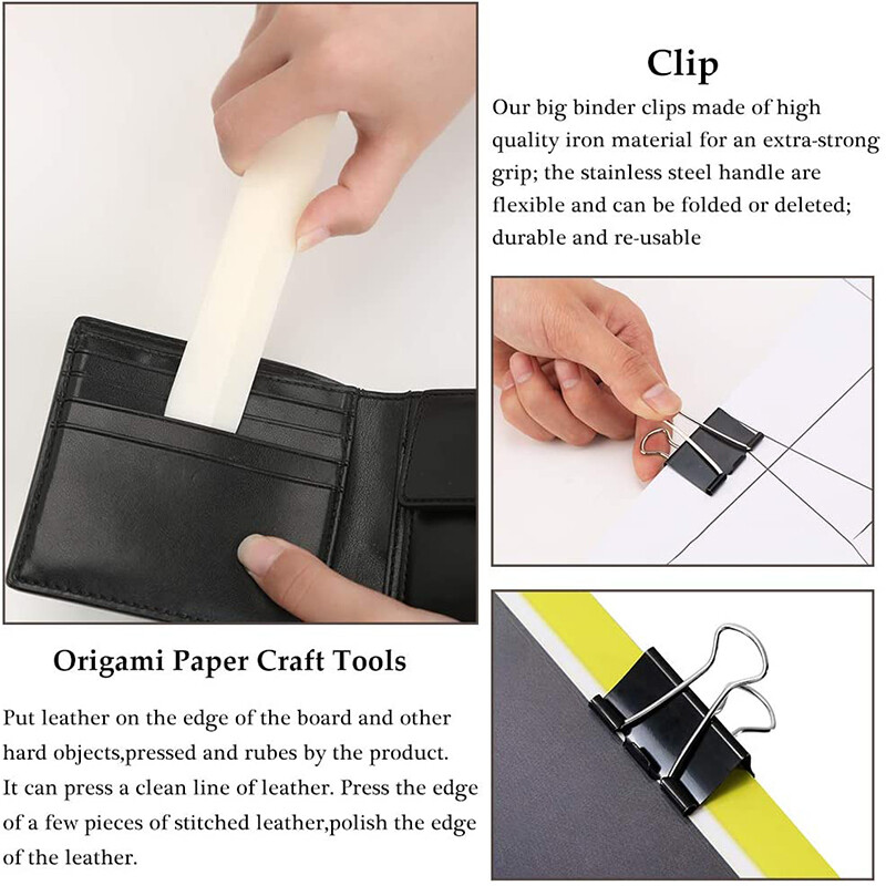 Koveen Edge Beveler Kožni pribor za šivanje Skiving Kit s voštanim koncem Kožna igla Šilo Naprstak za šivanje rezbarenje