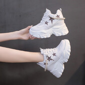 Visokokvalitetne cipele s visokom platformom Ženske jesenske debele tenisice Povećane 10 cm Ženske cipele Tenisice Zapatillas Deportivas Mujer