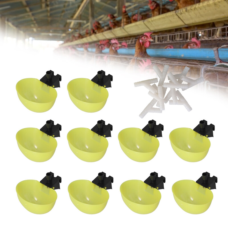 Joogivee söötja tibudele Pardi hani kalkuni vutt Automaatne kana veetassi jootmiskaussi komplekt Farmi linnuliha jootja