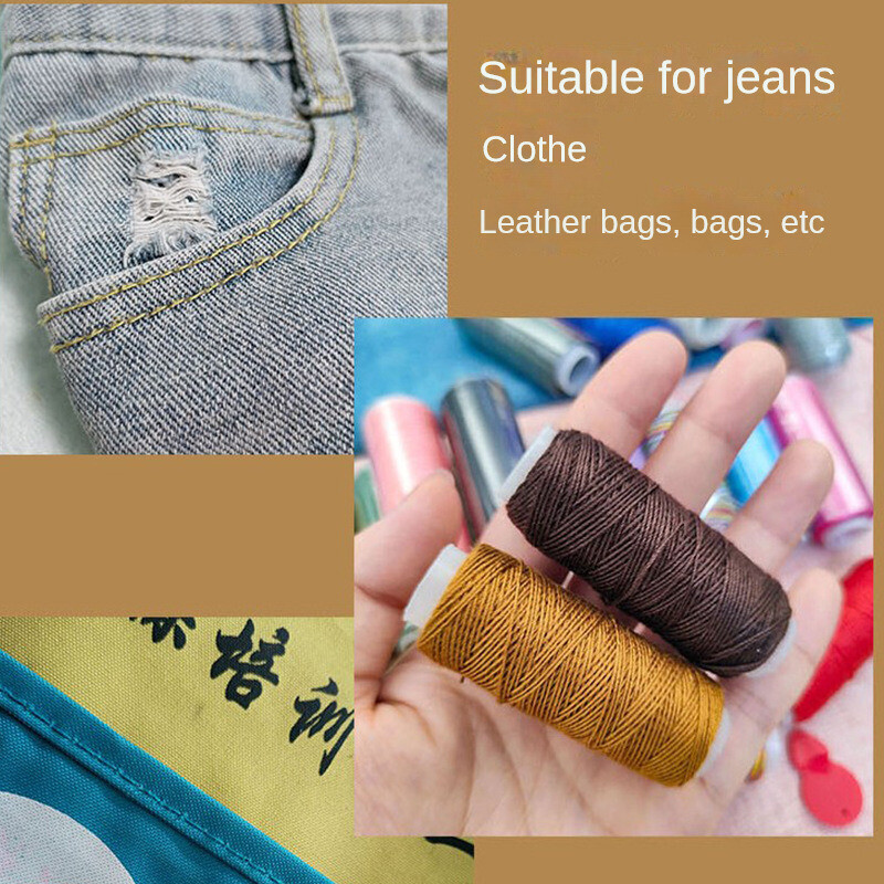 Bőrvarró szerszámkészlet viaszos cérnával és tűkkel Awl Professzionális barkácsolású bőr kézműves kiegészítő készlet