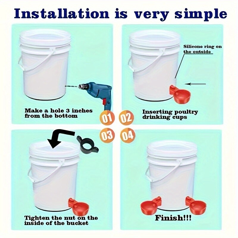16 zdjelica za hranjenje kokoši automatska voda za piće za patke i ptice automatska hranilica za perad s bušilicom i postoljem