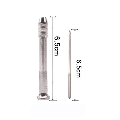 Ādas šūšanas auklas komplekts nerūsējošā tērauda Ādas šūšanas zīles adata ar roktura komplektu Ādas audekls telts apavu labošanas rīki