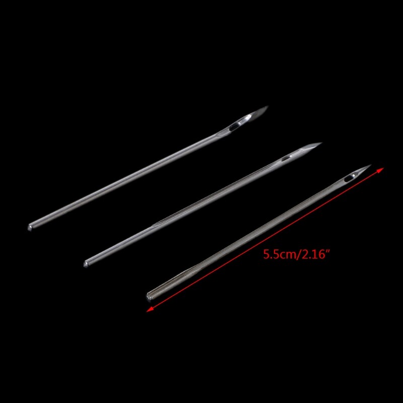 3kom šivaće igle od nehrđajućeg čelika za Speedy Stitcher šivaće šilo DIY Crafts 87HA