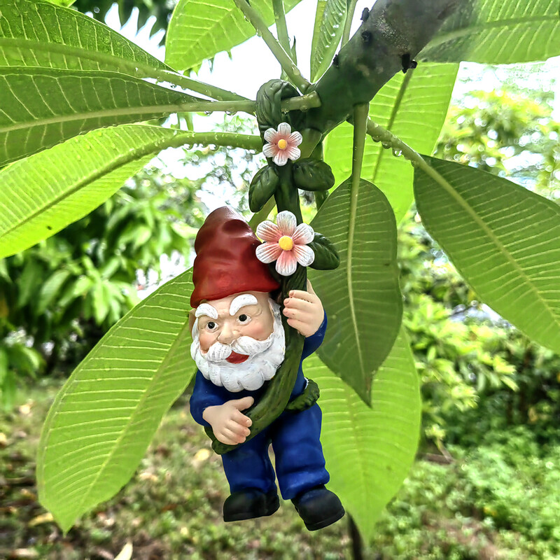 Patuljak od ratana Spavaća soba Dvorište Vrt Statua Viseća žardinjera Posuda za biljke Viseći akcenti Dekoracije Blagdanski suveniri za prijatelje