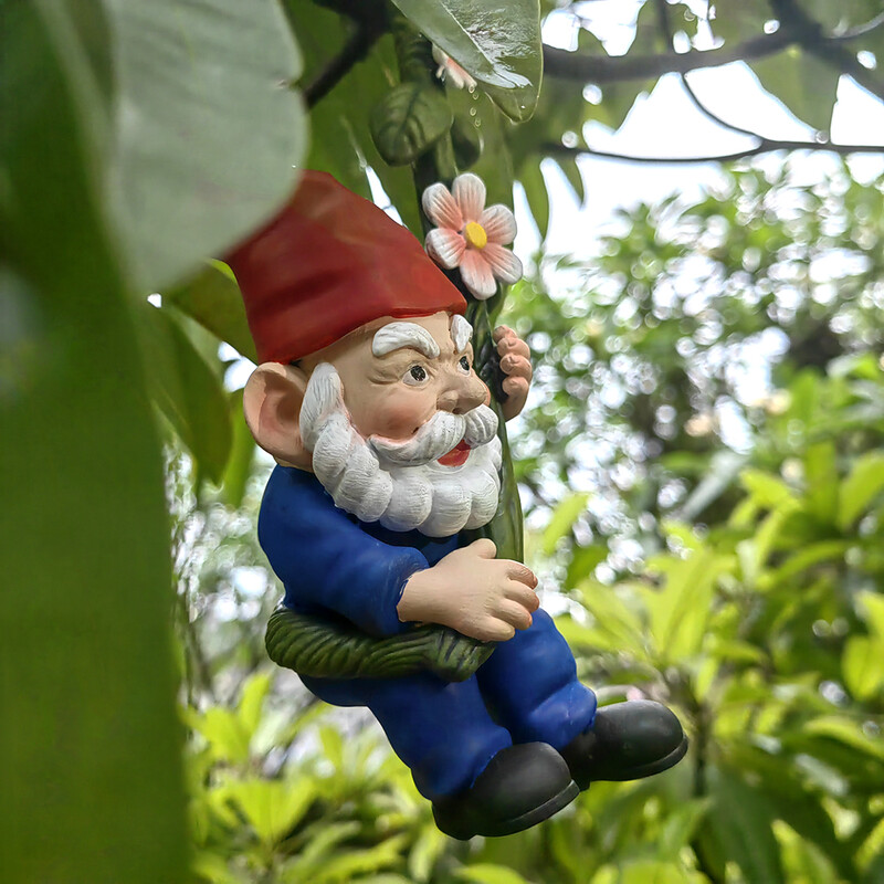 Patuljak od ratana Spavaća soba Dvorište Vrt Statua Viseća žardinjera Posuda za biljke Viseći akcenti Dekoracije Blagdanski suveniri za prijatelje