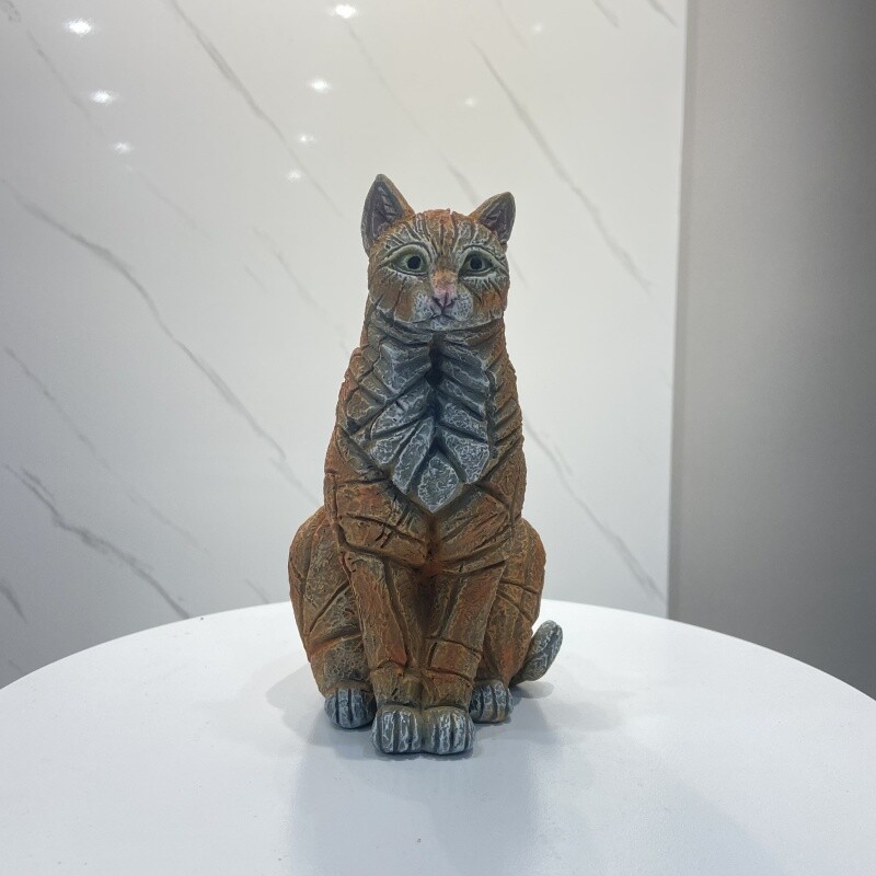 1buc, ornament de statuie din rășină de pisică de simulare, birou de birou pentru dormitor, gazon de curte, cadou pentru iubitorul de pisici