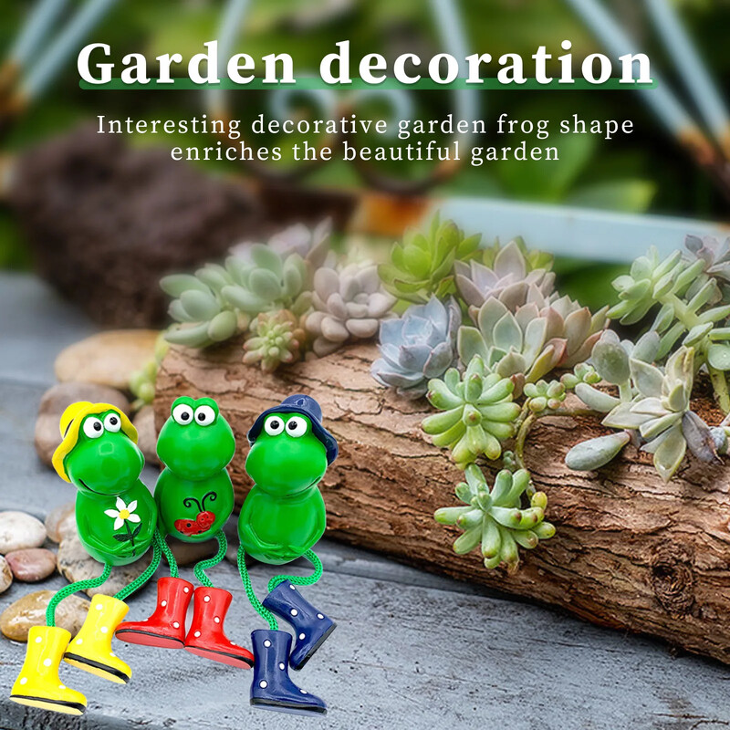 3 komada vrtnih ukrasnih žaba, smola, kip vrtnih žaba, rukotvorine, blagdanski dar, kućni dekor za balkon u dvorištu