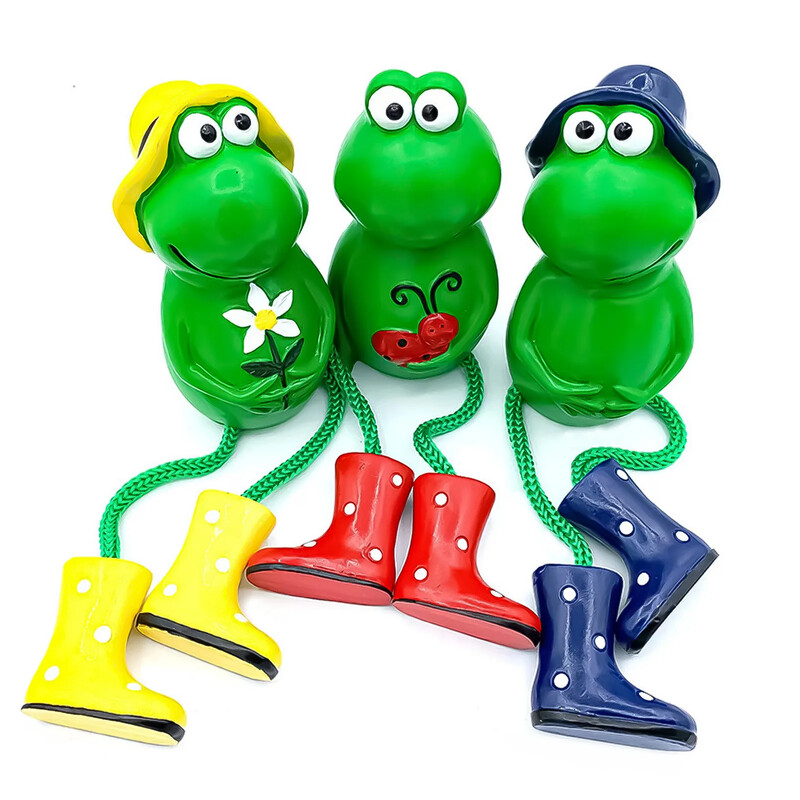 3 komada vrtnih ukrasnih žaba, smola, kip vrtnih žaba, rukotvorine, blagdanski dar, kućni dekor za balkon u dvorištu