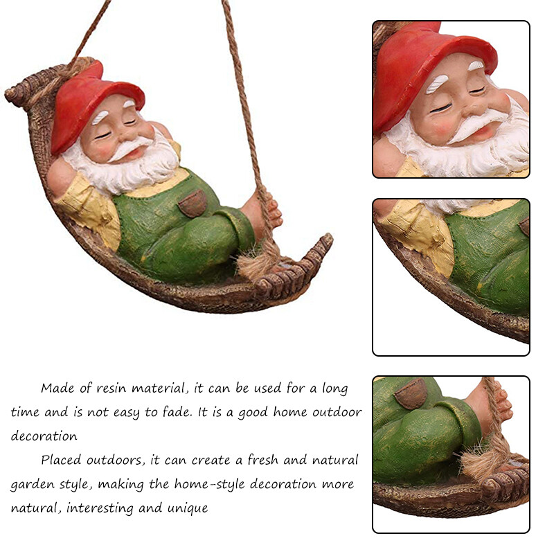 Vanjski privjesak od smole Bijela brada Starac Farmer Patuljak s nogama Vrtlarstvo Vrt Kućni ukras za automobil Rukotvorine Poklon