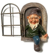Miniatűr kerti törpe szobor Elf Elfek díszek Szobor Szabadtéri Táj Szobor Figurák Dekoratív művészeti díszek