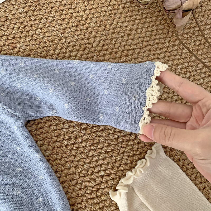 deer jonmi Pleteni džemper za djevojčice u korejskom stilu za malu djecu 2024. Novi proljetni džemper za bebe, dječji kaput s izdubljenim ovratnikom