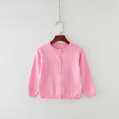 Pavasara rudens bērniem trikotāžas jaciņa džemperis meiteņu zīdainim volānveida apkakle ar garām piedurknēm topi mētelis bērniem kokvilnas modes meiteņu jaka