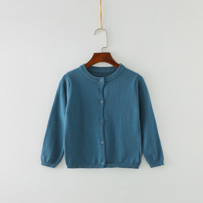 Pavasara rudens bērniem trikotāžas jaciņa džemperis meiteņu zīdainim volānveida apkakle ar garām piedurknēm topi mētelis bērniem kokvilnas modes meiteņu jaka