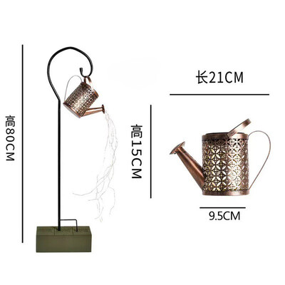 LED-es napkollektoros locsolókanna lámpa függő vízforraló lámpás lámpa kültéri vízálló villa ösvény gyep udvar kert díszítő lámpa