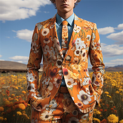 Hétköznapi, 2 részes férfi öltönykészlet, nyaralási strandruhák, blézerrel és nadrággal, XS - 4XL férfi szmoking