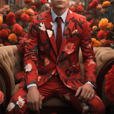 Hétköznapi, 2 részes férfi öltönykészlet, nyaralási strandruhák, blézerrel és nadrággal, XS - 4XL férfi szmoking