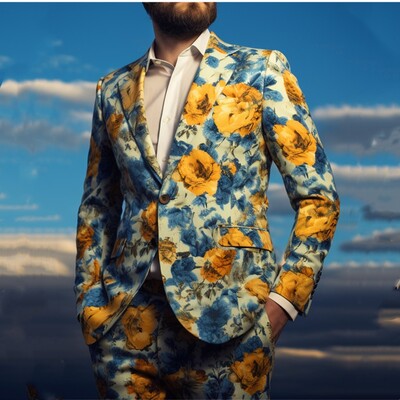 Hétköznapi, 2 részes férfi öltönykészlet, nyaralási strandruhák, blézerrel és nadrággal, XS - 4XL férfi szmoking