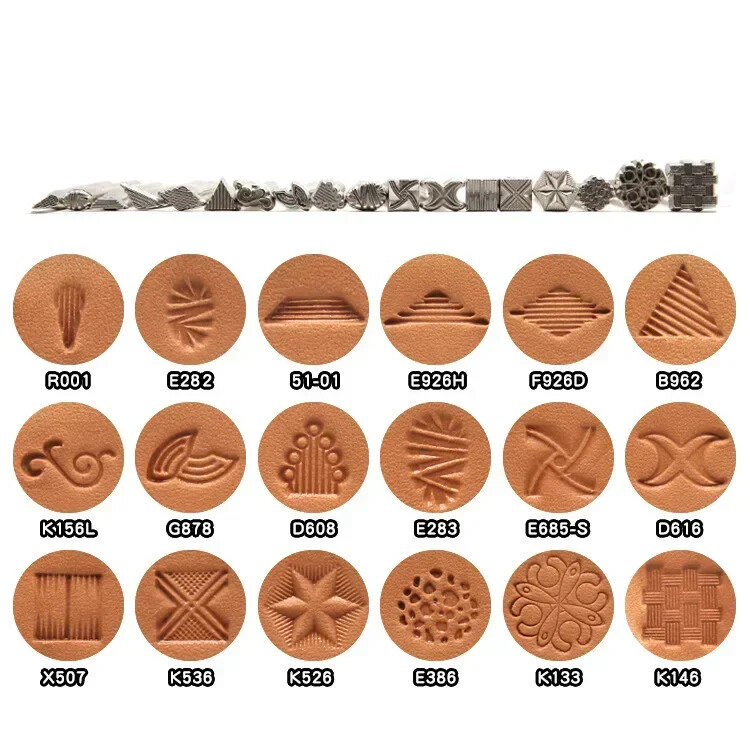 1kom Alat za žigosanje kože Metalni alat za bušenje Pečat Voštani kožni pečati za rukotvorine
