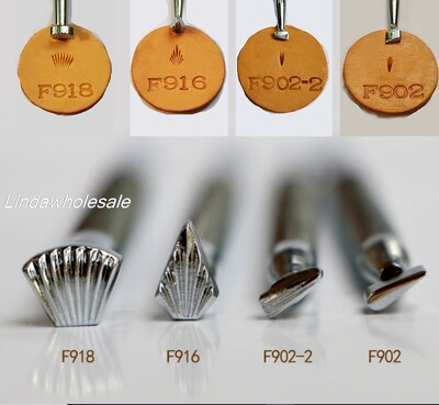 Ādas grebuma gravēšanas instrumenti F902/F902-2/F916/F918, metāla instrumenti, ādas zīmogi