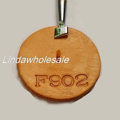 Ādas grebuma gravēšanas instrumenti F902/F902-2/F916/F918, metāla instrumenti, ādas zīmogi