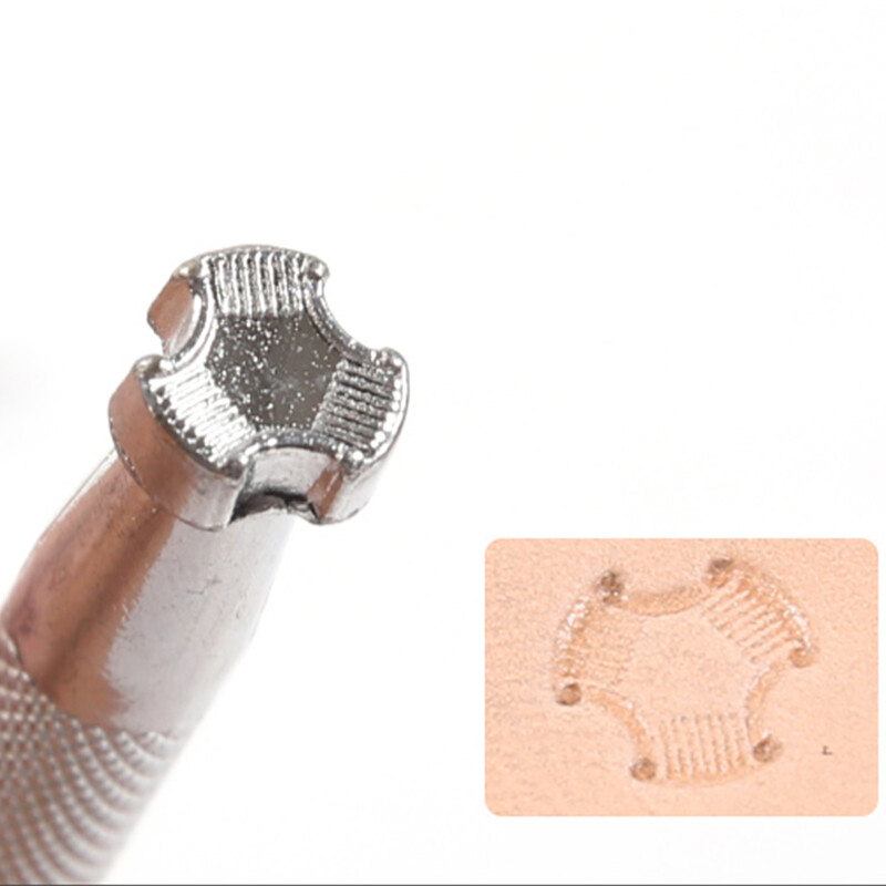 Praktiski drukāšanas rīki Ādas amatniecības roku darbs grebšanas rīks Statīšanas ierīces Izturīgas ādas reljefa veidne DIY