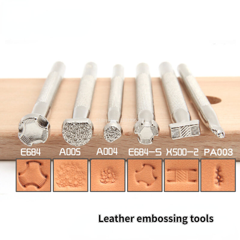 Proces de sculptură în piele Instrument special de gofrare Poanson de gofrare a pielii Articole din piele pentru sculptură Instrumente de fabricare a texturii pielii de pește