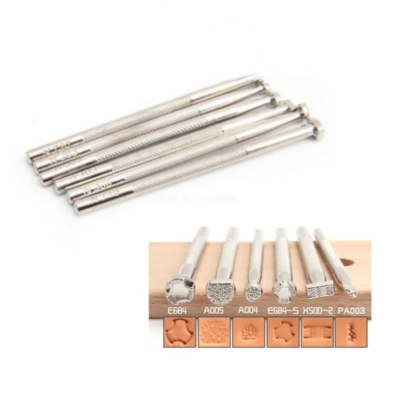 Proces de sculptură în piele Instrument special de gofrare Poanson de gofrare a pielii Articole din piele pentru sculptură Instrumente de fabricare a texturii pielii de pește