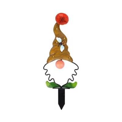 Metāla rūķītis, ievietojot zemi 3D kukaiņi, tauriņi, dekors dārzam pagalma pagalma zāliena zemes rotājumiem ārā