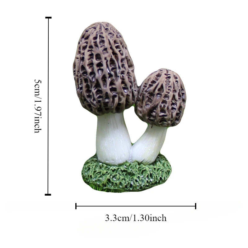 1gab Imitēti sēņu rotājumi Dārza sveķi DIY Puķupodu dekorēšana Sūnas Mikroainava Mājas dekorēšanas piederumi