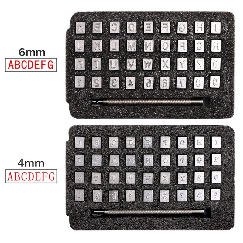 Set de ștanțare din piele Set de ștampilere pentru ștampilere, alfabet, litere, numere, instrumente de ștanțare, instrumente de bricolaj, artizanat, sculptură, instrumente de fabricare a șai