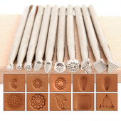 Biljno štavljena koža Graviranje Utiskivanje Legirana bušilica DIY Kožni obrti Utiskivanje teksture Ukrasni ručno rađeni dodaci