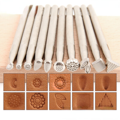 Plant-tanned Leather Engraving Embossing Alloy Punch DIY Leather Crafts Texture Embossing Decorative Handmade Accessories