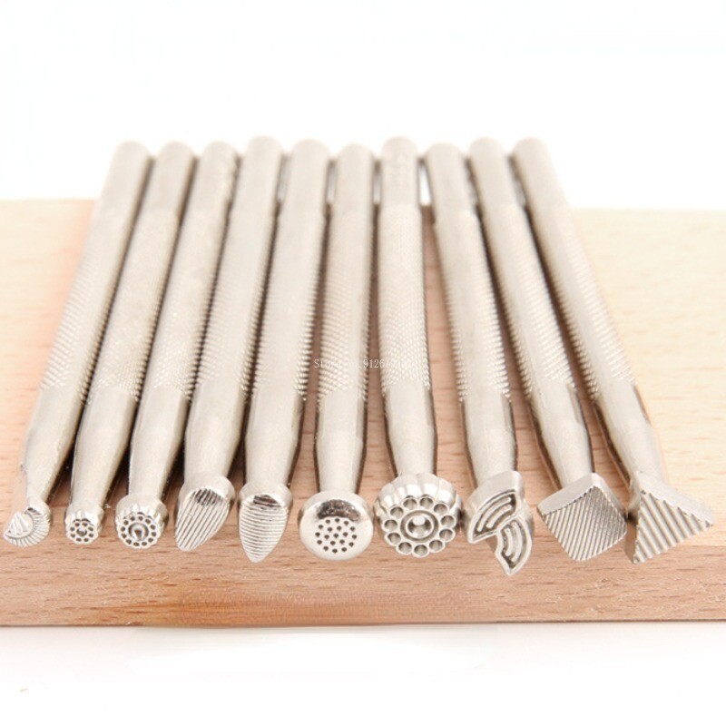 Biljno štavljena koža Graviranje Utiskivanje Legirana bušilica DIY Kožni obrti Utiskivanje teksture Ukrasni ručno rađeni dodaci